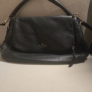 Kate Spade Black Pebbled Leather Shoulder Bag
